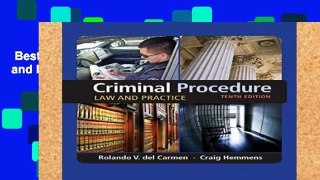 Best product  Criminal Procedure: Law and Practice (Mindtap Course List)