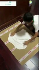 Tişört, gömlek, kazak gibi kıyafetleri katlamak, Çinlilerin geliştirdiği bu çözümle çok kolaylaşıyor...