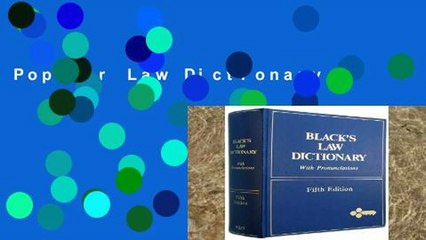 Popular Law Dictionary