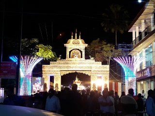 Celebration of festival - the puppet/statues are a little crazy!!!