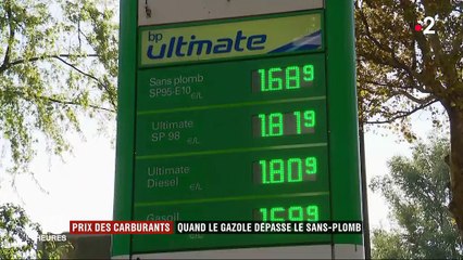 Carburants : le diesel plus cher que le sans-plomb