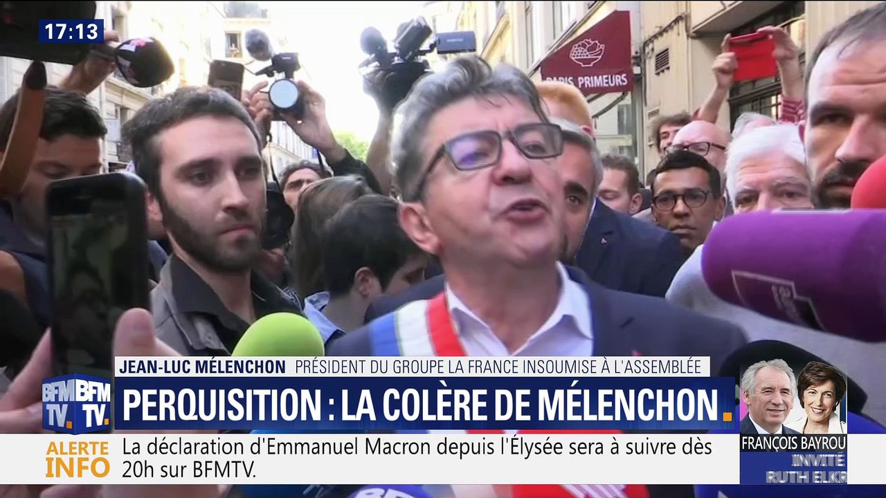 Perquisition: Jean-Luc Mélenchon dénonce "un coup de force politique" (1/2)