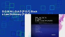 D.O.W.N.L.O.A.D [P.D.F] Black s Law Dictionary [P.D.F]