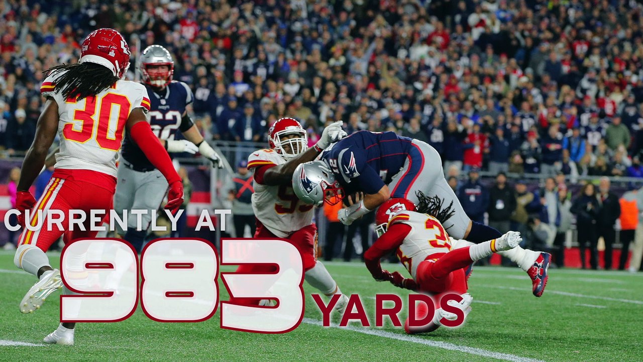 Will Tom Brady hit 1,000 rushing yards Sunday against the Bears?