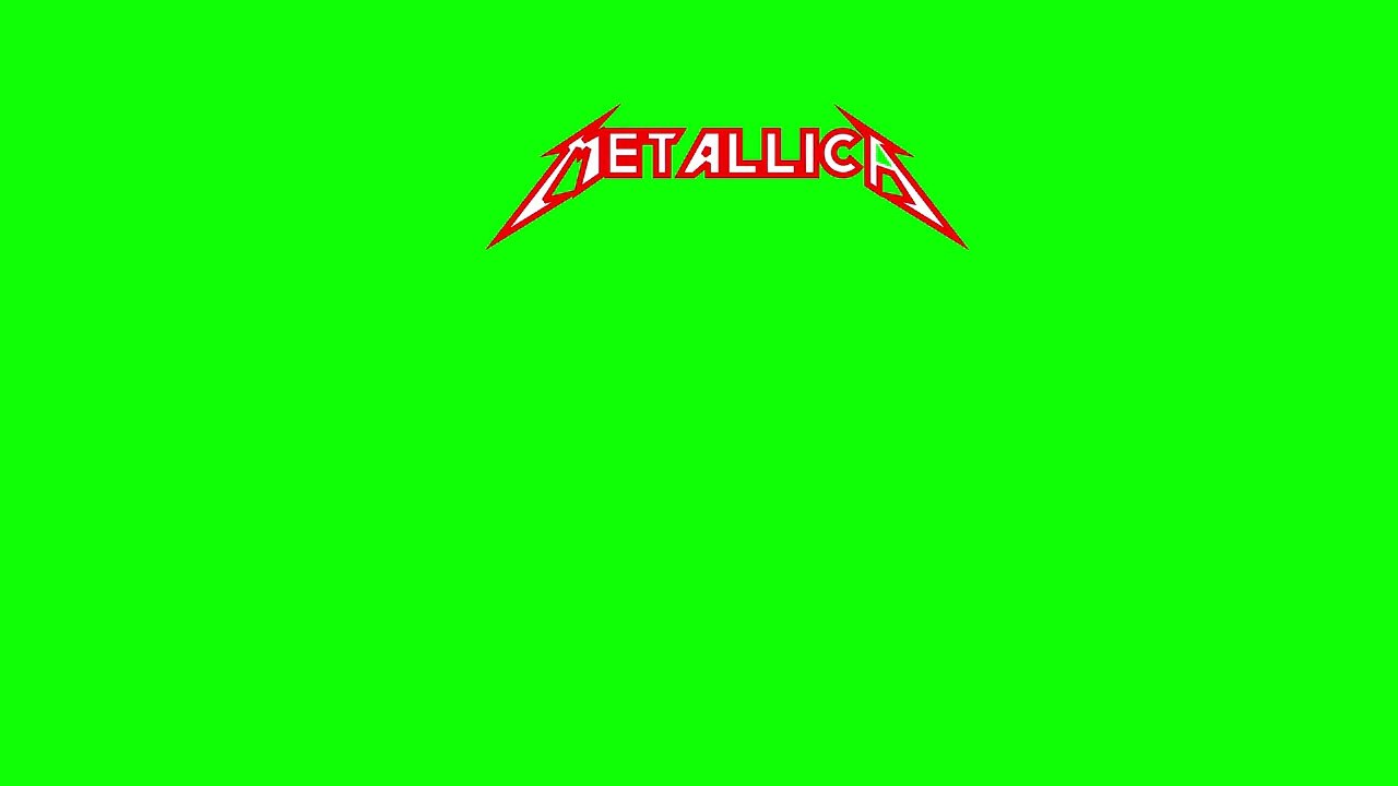 Metallica Text-zoomin in-getting larger- green screen overlay FX for personal project