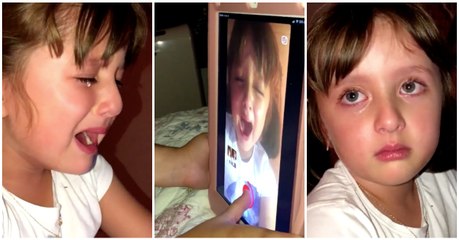 Menina encena choradeira para enviar à mãe que a deixou sozinha com a irmã mais velha