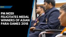 PM Modi felicitates parathelets who won big at Asian Para Games