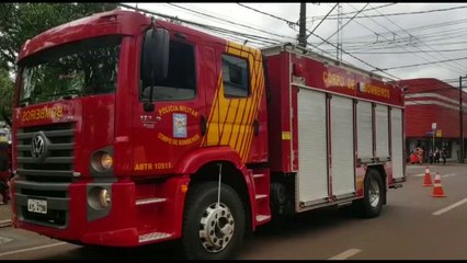 Bombeiros são acionados no Centro