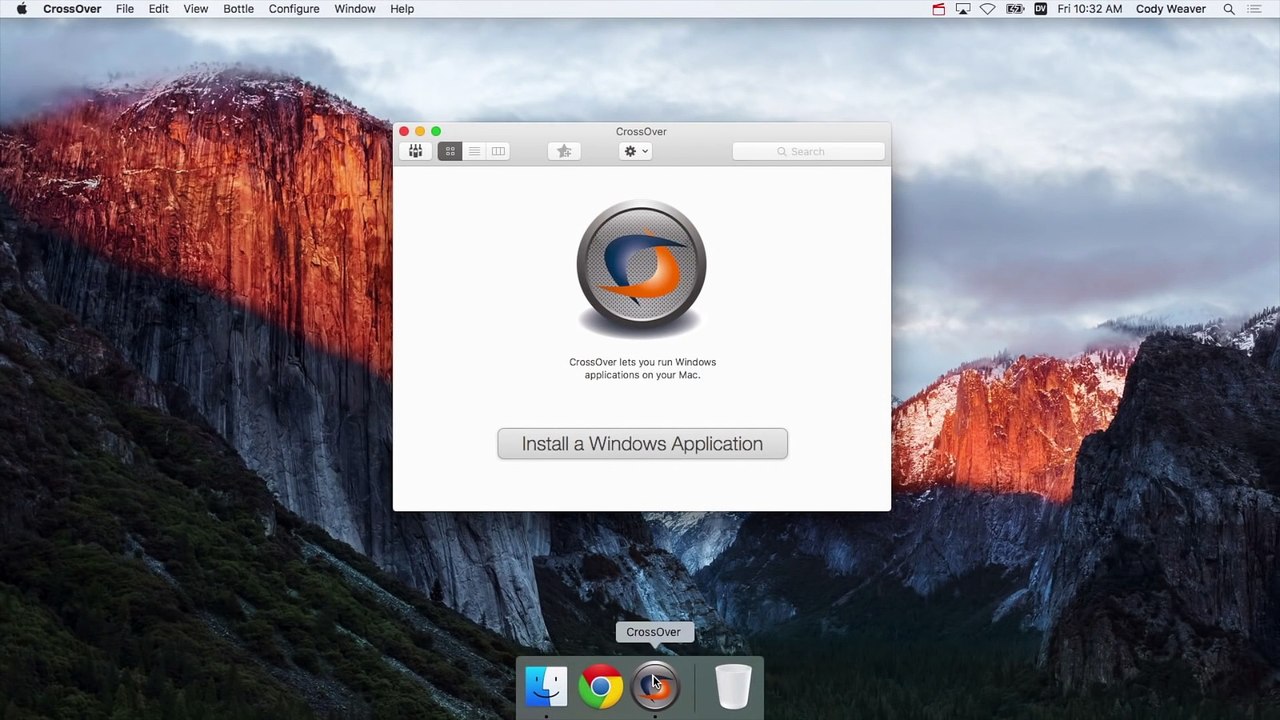 Installing Windows Software in CrossOver Mac 15...