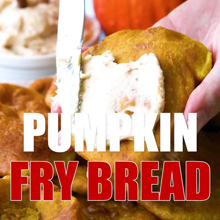 We know how much you love fry bread, so here's a pumpkin version with cinnamon cream cheese butter that will knock your socks off!WRITTEN RECIPE: