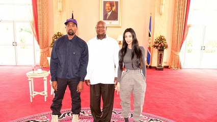 Kanye West records music in Uganda
