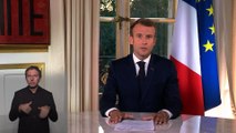 Adresse du Président de la République Emmanuel Macron aux Français.