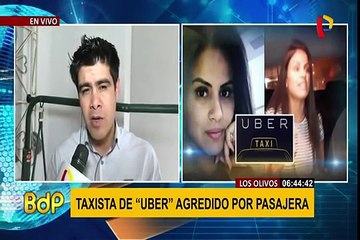 Taxista de ‘Uber’ agredido por pasajera brinda su testimonio
