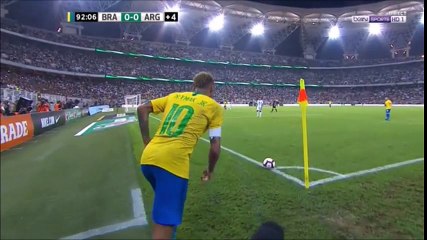 Miranda Injury Time Winner - Brazil 1-0 Argentina
