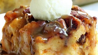 Looking for the ultimate breakfast dish for Thanksgiving?! Look no more! this super-decadent Caramel Pumpkin Pecan Bread Pudding is an awesome addition to any T