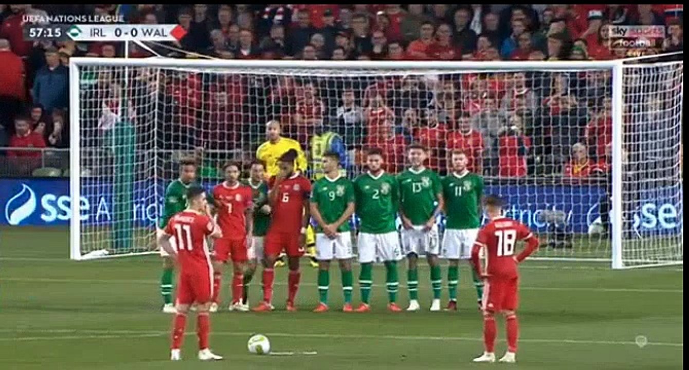 Ireland  0  -  1  Wales - 16/10/2018 Wilson H., Wales Super Amazing Goal 58' HD Full Screen EUROPE: UEFA Nations League - League B - Round 4 .