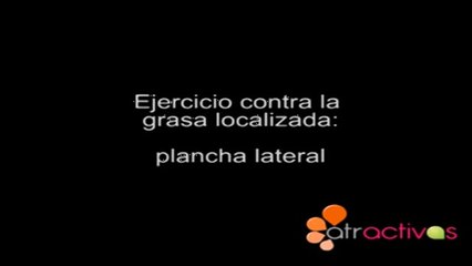 Ejercicio contra la grasa localizada: plancha lateral