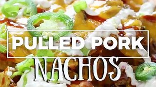 RECIPE➡️:  You just may be more popular than the game if you make these fantastic Pulled Pork Nachos!Hint: It's all about that sour cream sauce!