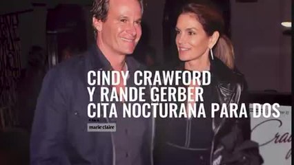 Cindy Crawford y Rande Gerber, cita nocturna para dos