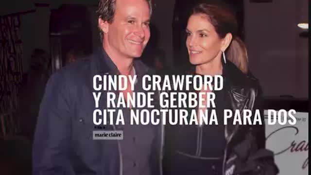 Cindy Crawford y Rande Gerber, cita nocturna para dos