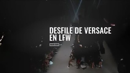 Desfile de Versace en lfw