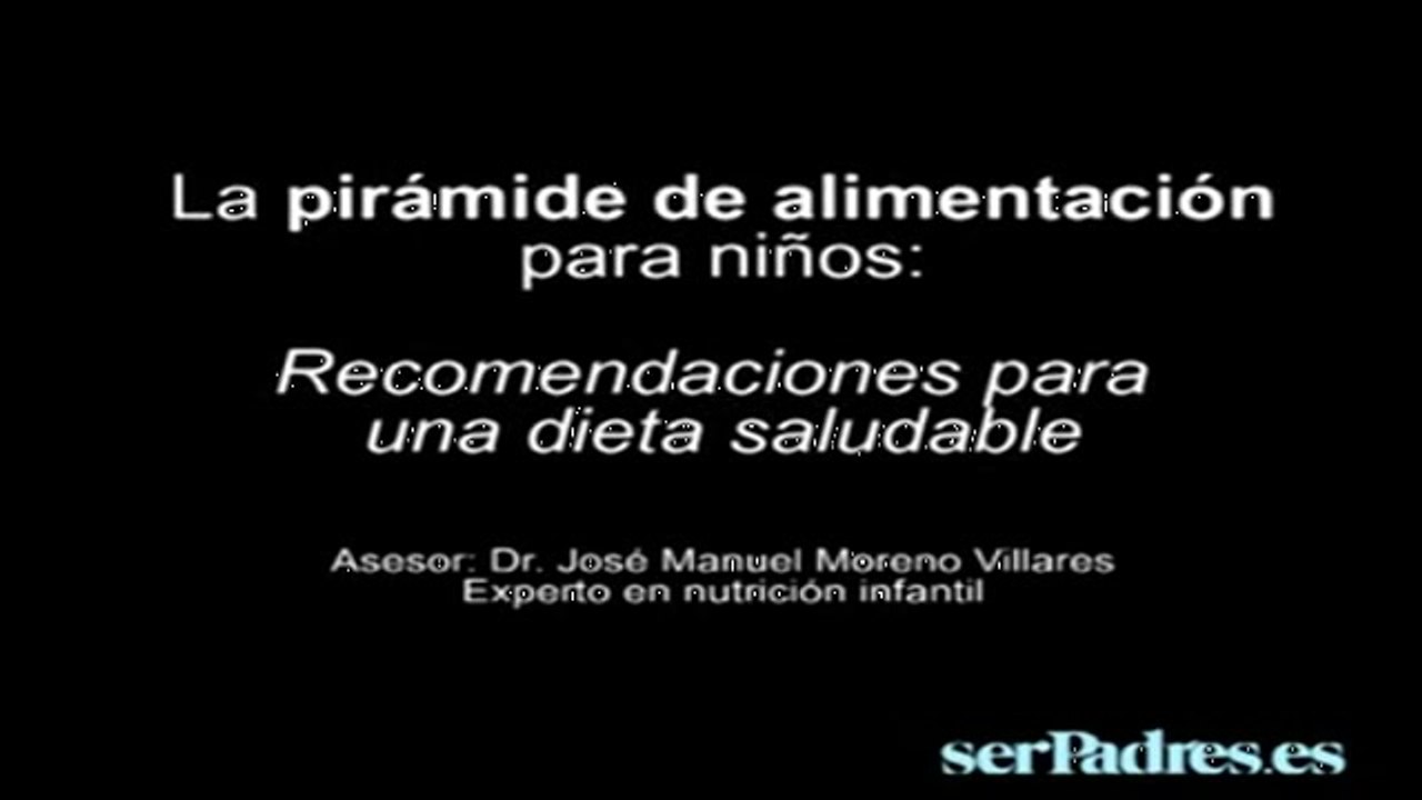 La pirámide de alimentación para niños