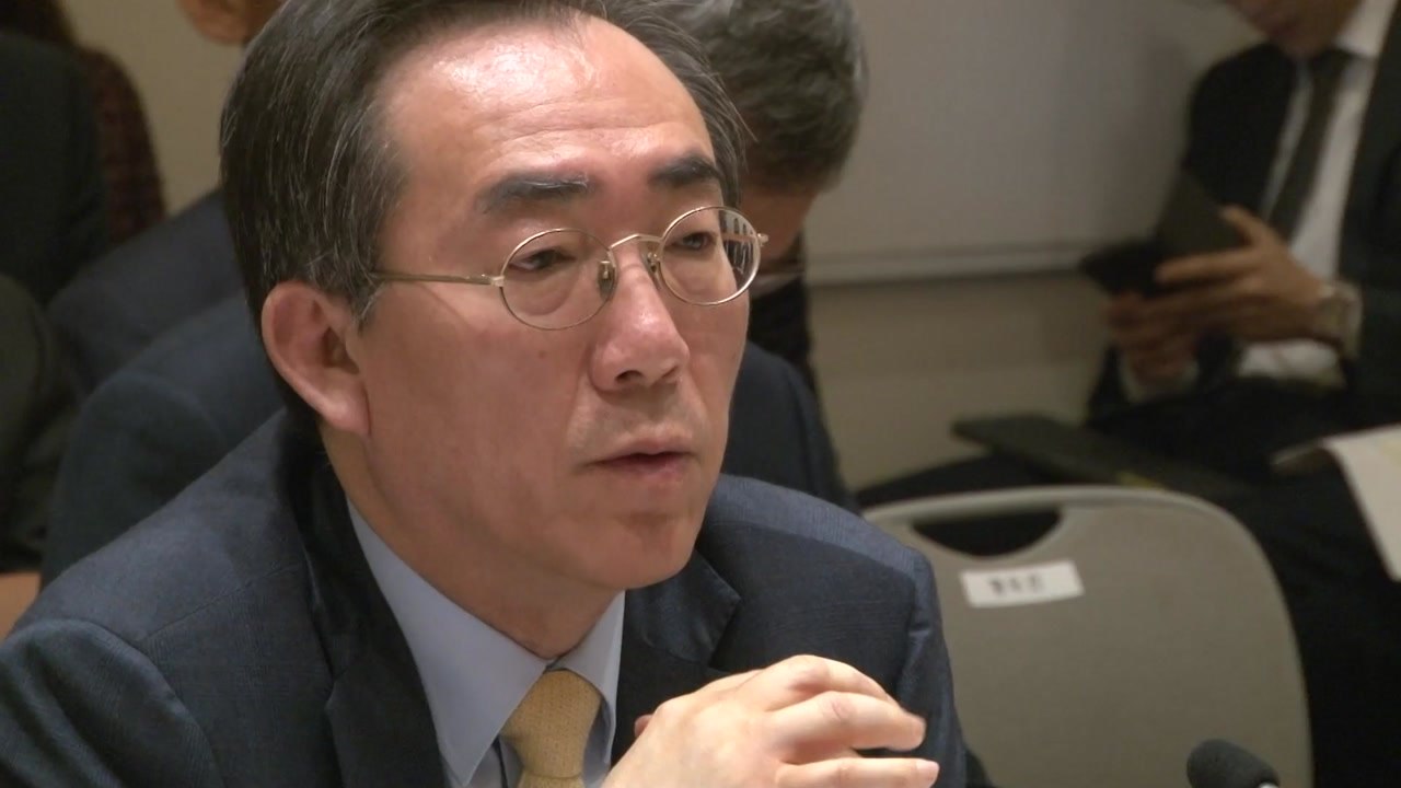 조태열 "北 의미있는 조치 취해야 UN 제재 완화 논의" / YTN