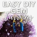 Host a gem of a craft night with this easy jewelry DIY. Bonus: these would make awesome holiday gifts! Need jewelry making supplies?Toolkit:    Gems:   