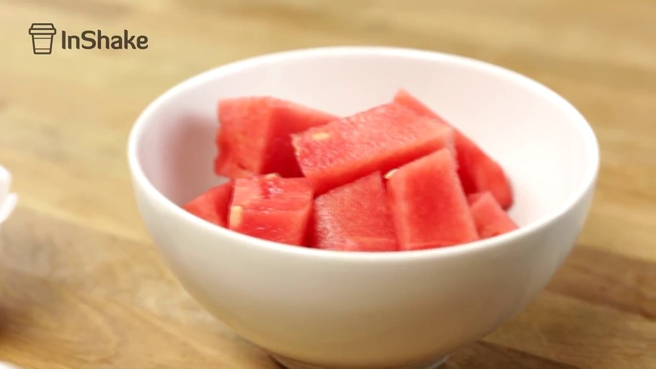 Batido rojo de sandía