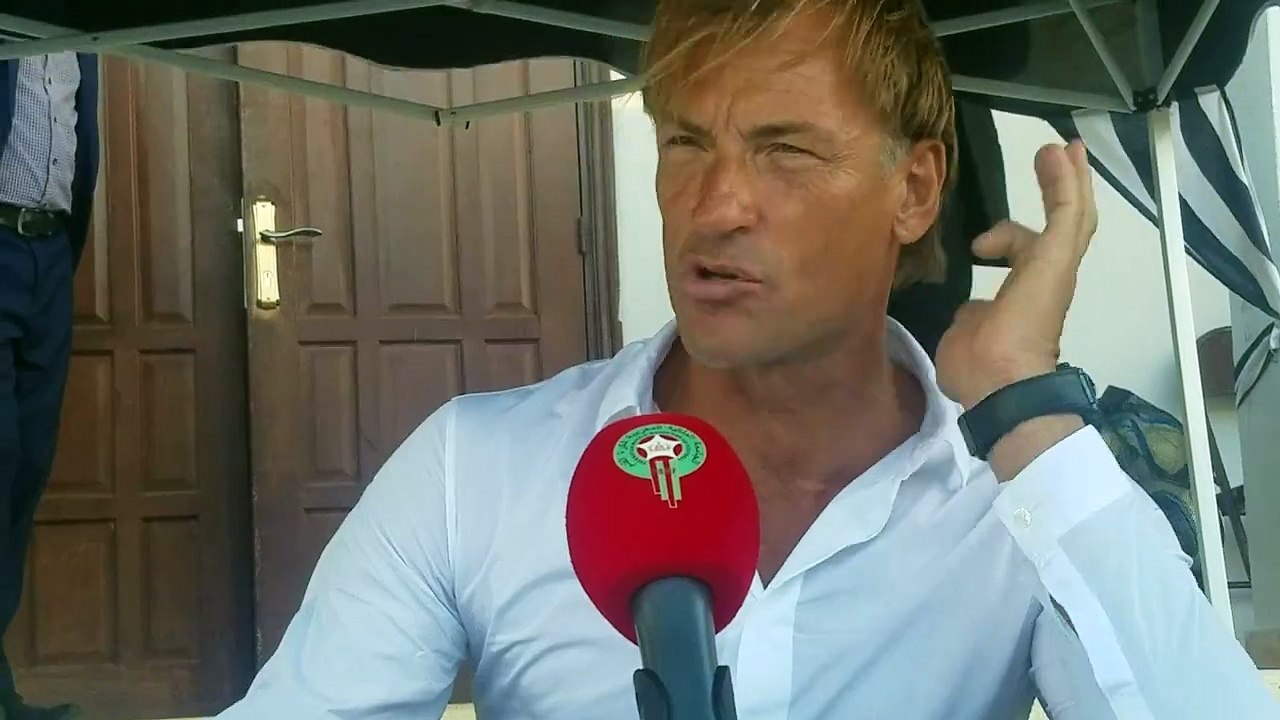 Réaction du coach marocain Hervé Renard après le nul contre les Comores