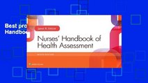 Best product  Nurses  Handbook of Health Assessment