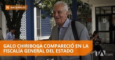 Exfiscal Chiriboga compareció por el caso de delincuencia organizada