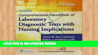 Popular Davis s Comprehensive Handbook of Laboratory and Diagnostic Tests With Nursing