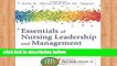 Library  Essentials of Nursing Leadership   Management 6e (Whitehead, Essentials of Nursing