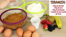 RECETTE TIRAMISU XXL SPECULOOS ET FRUITS - RECETTE FACILE ET RAPIDE