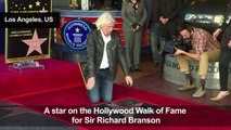 Richard Branson honoured with Hollywood star