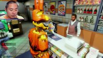 The Funny Animatronics Find Evil Pumpkin Head Hiding! (GTA 5 Mods FNAF RedHatter)