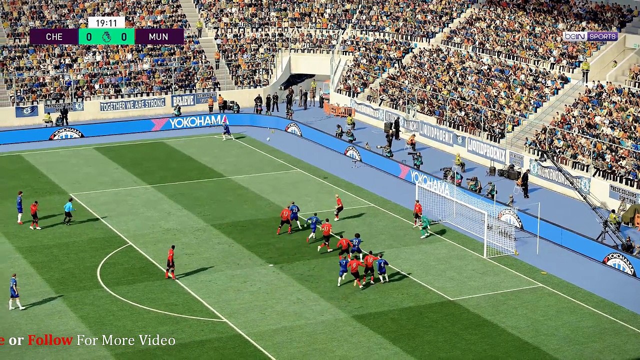 Chelsea vs Manchester United | ENGLISH PREMIER LEAGUE | PES 2019 (PC) GAMEPLAY