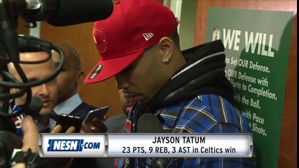 Jayson Tatum postgame Celtics vs. Sixers