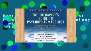 Best product  The Therapist s Guide to Psychopharmacology, Revised Edition: Working with Patients,