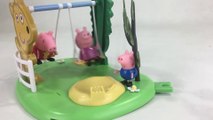 Peppa Pig's Outdoor Fun Swing w Peppa Figure Push Playground Set || Keith's Toy Box