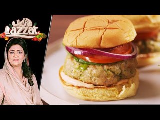 Chicken Alfredo Burger Recipe by Chef Samina Jalil 22 June 2018