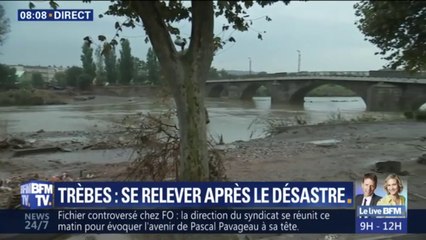 À Trèbes, "la vie reprend" malgré "une lente décrue"