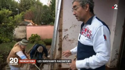 Regardez le témoignage de ce survivant après les inondations dans l'Aude - Vidéo