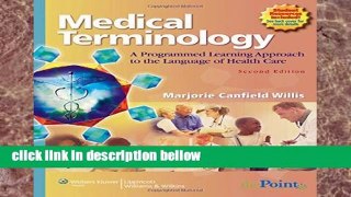 Popular Medical Terminology: A Programmed Learning Approach to the Language of Health Care