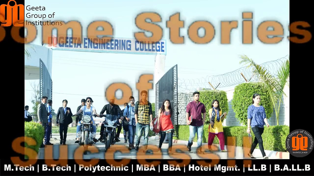 Few words by Nawaz Wani for Geeta Engineering College