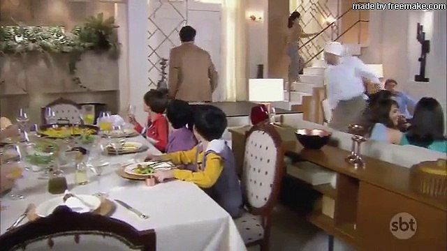 As Aventuras de Poliana Marcelo e Afonso brigam em jantar na casa da tia Luísa