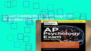 Popular Cracking the AP Psychology Exam, 2018 Edition (College Test Prep)