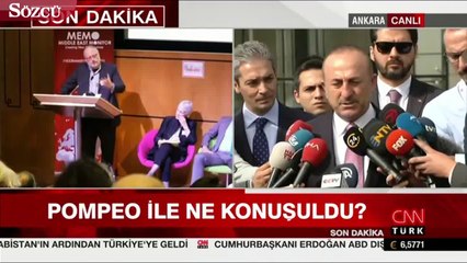 Çavuşoğlu Pompeo görüşmesi sonrası açıklama