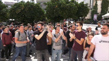 Πορεία φοιτητών στη Λαμια